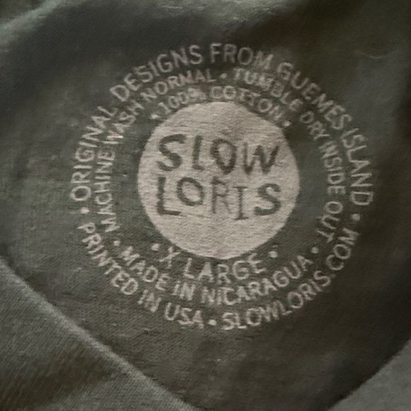 NWT Dark Green Ski Lift Graphic Tee by Slow Loris - Picture 2 of 5